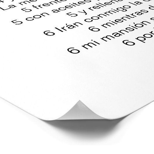Poster Imprimer, Papier d'affiche de valeur (Matte) (Coin)