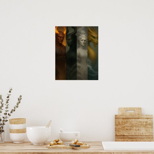 Poster Imprimer, Papier d'affiche de valeur (Matte) (Cuisine)