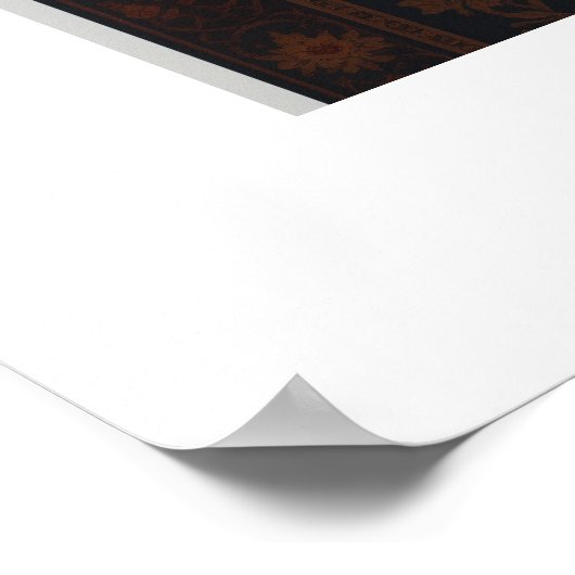 Poster Imprimer, Papier d'affiche de valeur (Matte) Lion (Coin)