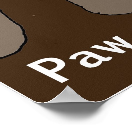Poster Imprimer "Paw Artist Dali" - par Kev Moore (Coin)