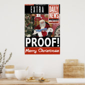 Poster Imprimer père Noël News (Cuisine)