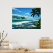 Poster Imprimer Plage tropicale (Cuisine)