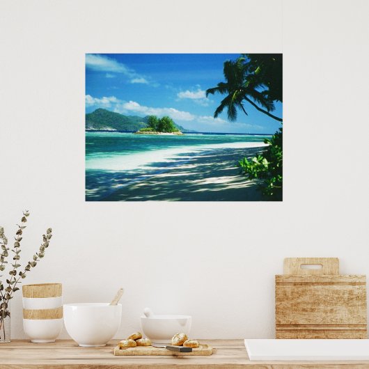 Poster Imprimer Plage tropicale (Cuisine)