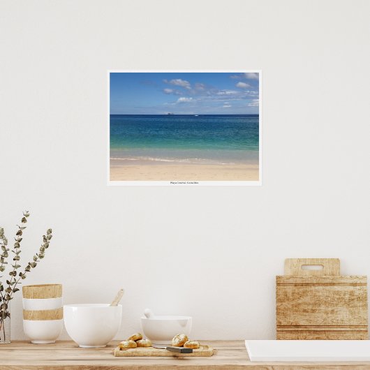 Poster Imprimer Plage tropicale (Cuisine)