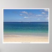 Poster Imprimer Plage tropicale (Devant)