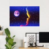 Poster Imprimer Planète Terre (Bureau à domicile)