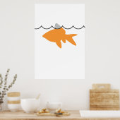 Poster/Imprimer Poster de requin de poisson rouge (Cuisine)