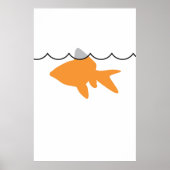 Poster/Imprimer Poster de requin de poisson rouge (Devant)