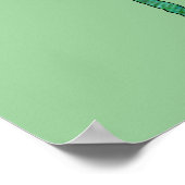 Poster Imprimer quatre Rs vert (Coin)