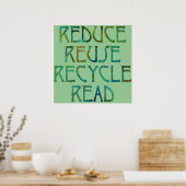 Poster Imprimer quatre Rs vert (Cuisine)