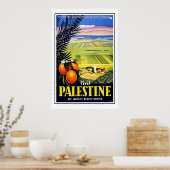 Poster Imprimer Retro Vintage Image Voyage Palestine (Cuisine)