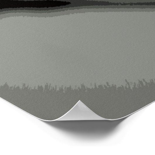 Poster Imprimer - Rose rouge simple (Coin)