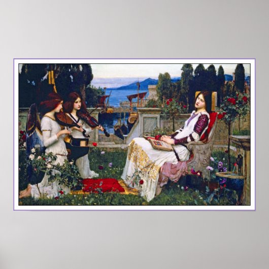 Poster Imprimer : Saint Cecilia - John Waterhouse (Devant)