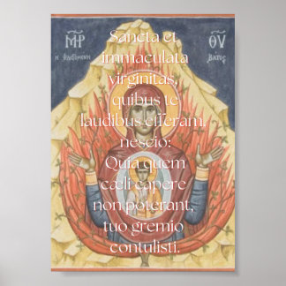 Poster Imprimer Sancta et Immaculata