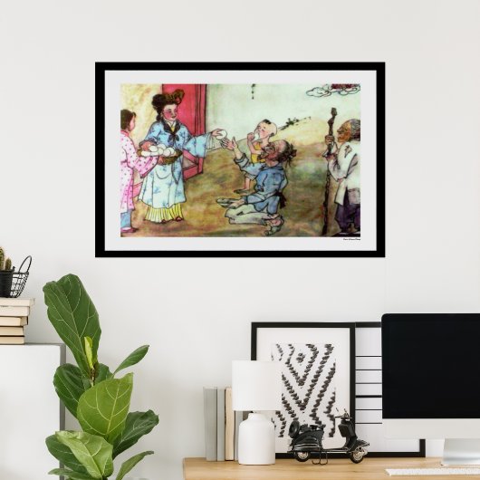 Poster Imprimer sans abri (Bureau à domicile)