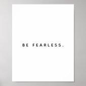 Poster Imprimer sans peur en blanc (Devant)