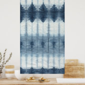 Poster Imprimer Shibori Indigio (Cuisine)