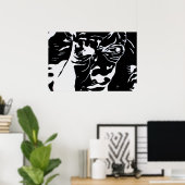 Poster Imprimer - Si le diable est en cours de route (Bureau à domicile)