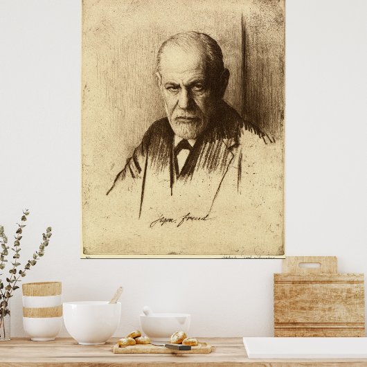 Poster Imprimer Sigmund Freud Art (Cuisine)