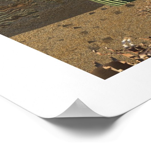 POSTER IMPRIMER T-REX (Coin)