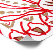 Poster Imprimer, Tigre d'astrologie chinoise (Coin)