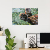 Poster Imprimer : Tortue verte (Bureau à domicile)