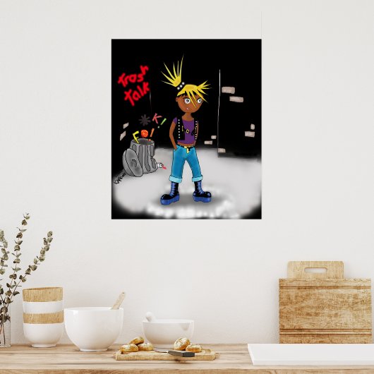 Poster Imprimer "Trash Talk" - par Kev Moore (Cuisine)