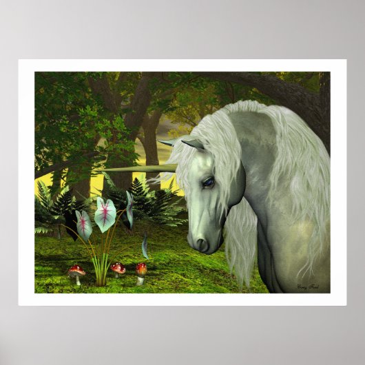 POSTER IMPRIMER UNICORN D'OR (Devant)