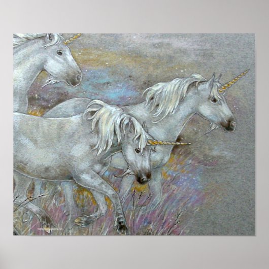 Poster IMPRIMER - Unicorne Trois Mares (Devant)