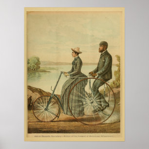 Poster Imprimer Vélocipède publicitaire Vélo Vintage 1893