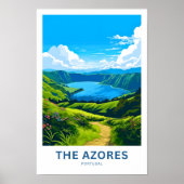 Poster Imprimer Voyage Açores Portugal (Devant)