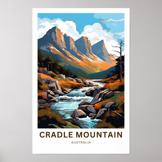 Poster Imprimer Voyage Cradle Mountain Australia (Devant)