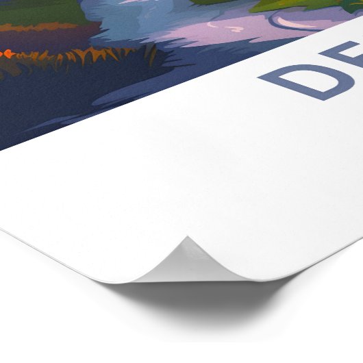 Poster Imprimer voyage de Denali Alaska (Coin)