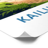 Poster Imprimer Voyage de Kailua Beach Hawaii (Coin)