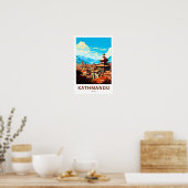 Poster Imprimer Voyage de Katmandou Népal (Cuisine)