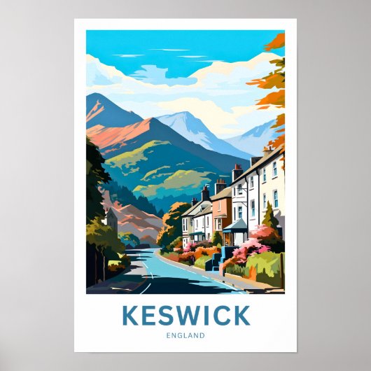 Poster Imprimer voyage de Keswick Angleterre (Devant)
