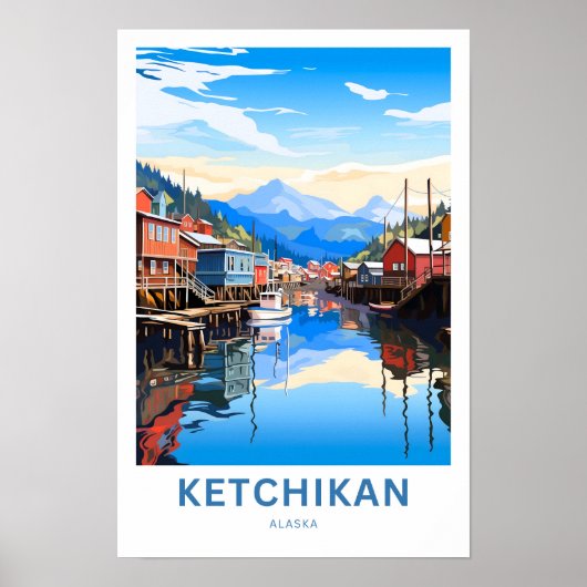 Poster Imprimer voyage de Ketchikan Alaska (Devant)