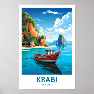 Poster Imprimer Voyage de Krabi Thaïlande