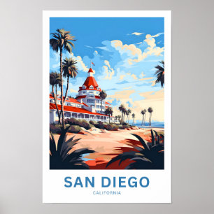 Poster Imprimer voyage de San Diego California