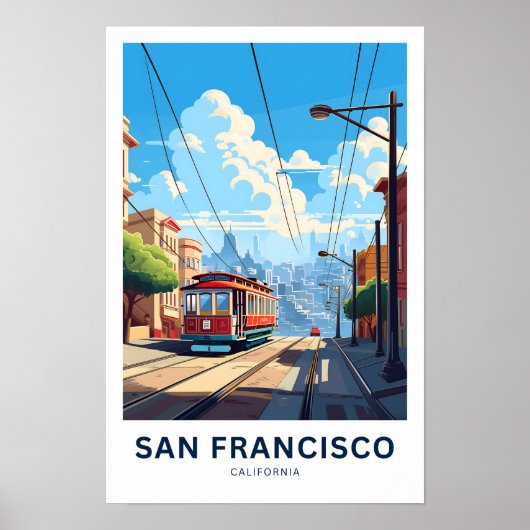 Poster Imprimer voyage de San Francisco Californie (Devant)