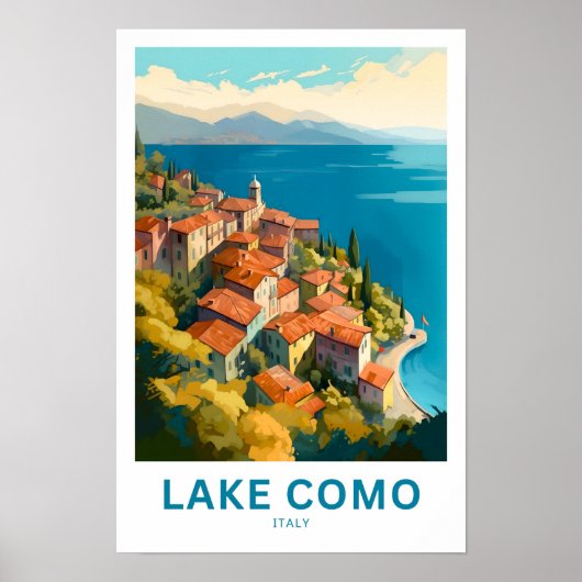 Poster Imprimer Voyage du lac de Côme Italie (Devant)