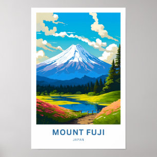 Poster Imprimer voyage du Mont Fuji Japon