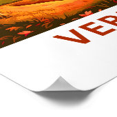 Poster Imprimer voyage du Vermont États-Unis (Coin)