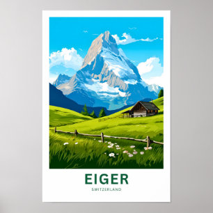 Poster Imprimer voyage Eiger Suisse