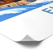 Poster Imprimer voyage Eiger Suisse (Coin)