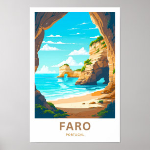 Poster Imprimer Voyage Faro Portugal