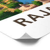 Poster Imprimer voyage Inde Rajasthan (Coin)