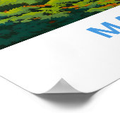 Poster Imprimer voyage Malibu California (Coin)