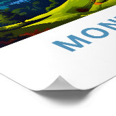 Poster Imprimer voyage Mont Blanc France (Coin)