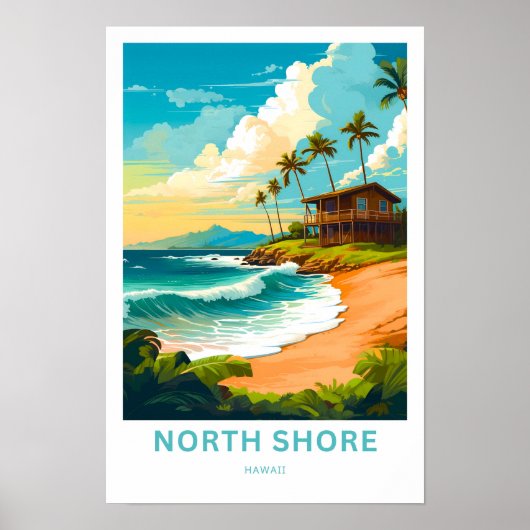 Poster Imprimer Voyage North Shore Hawaii (Devant)